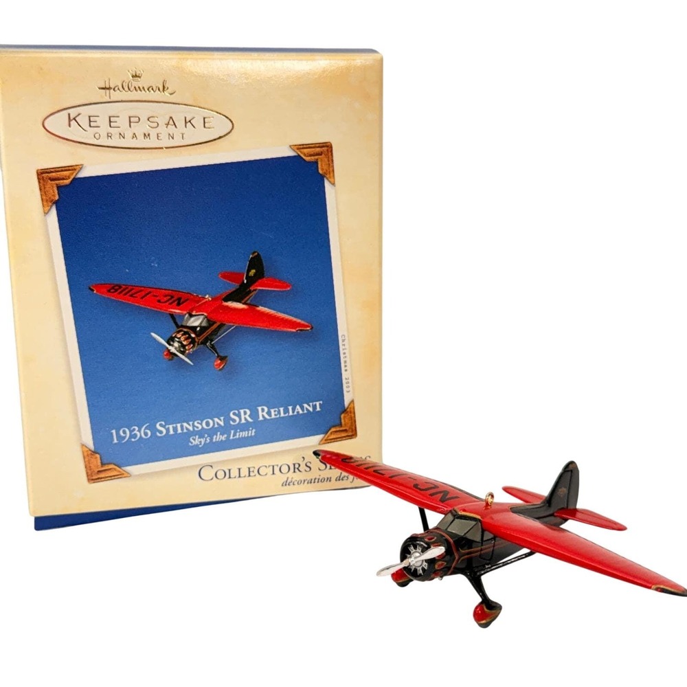 Hallmark Keepsake 2003 1936 Stinson Reliant Ornament Skys the Limit 7th Series